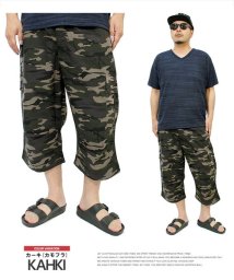 one colors/クロップドパンツ メンズ 大きいサイズ ミリタリー ゆったり ウエストゴム 薄手 チノパンツ カーゴパンツ イージーパンツ ハーフパンツ 7分丈 七分丈 ショー/503152207