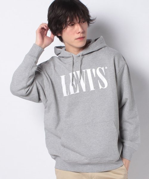 LEVI’S OUTLET(リーバイスアウトレット)/RELAXED GRAPHIC HOODIE 90S SERIF HOLIDAY/グレー