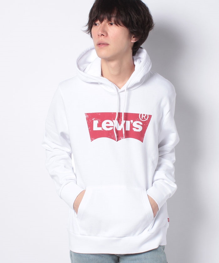 levis hoodie white