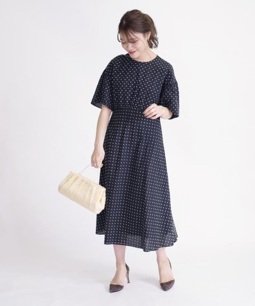 Little Black ドットフレアスリーブワンピース シップス ウィメン Ships Women Magaseek