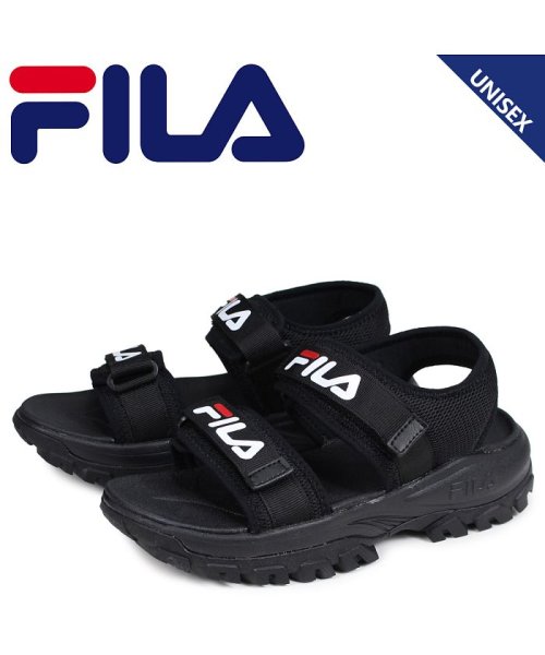 クーポン開催中 Fila フィラ トレーサー サンダル スポーツサンダル メンズ レディース 厚底 Ray Tracer Sd ブラック 黒 Fs1sib11x k フィラ Fila Magaseek