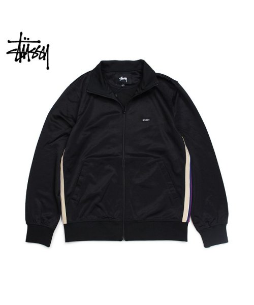 セール ステューシー Stussy ジャケット トラックジャケット ジャージ メンズ Textured Rib Track ブラック 黒 ステューシー Stussy Magaseek