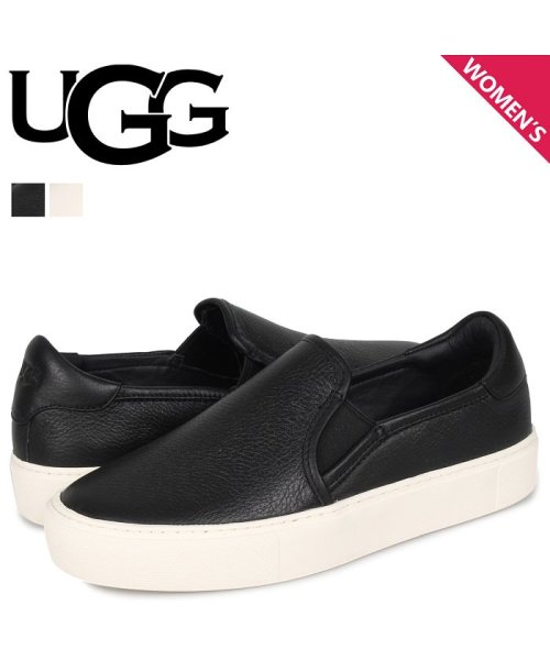 UGG(UGG)/UGG アグ スニーカー スリッポン ジャス レディース JASS ブラック ホワイト 黒 白 1105712/ブラック