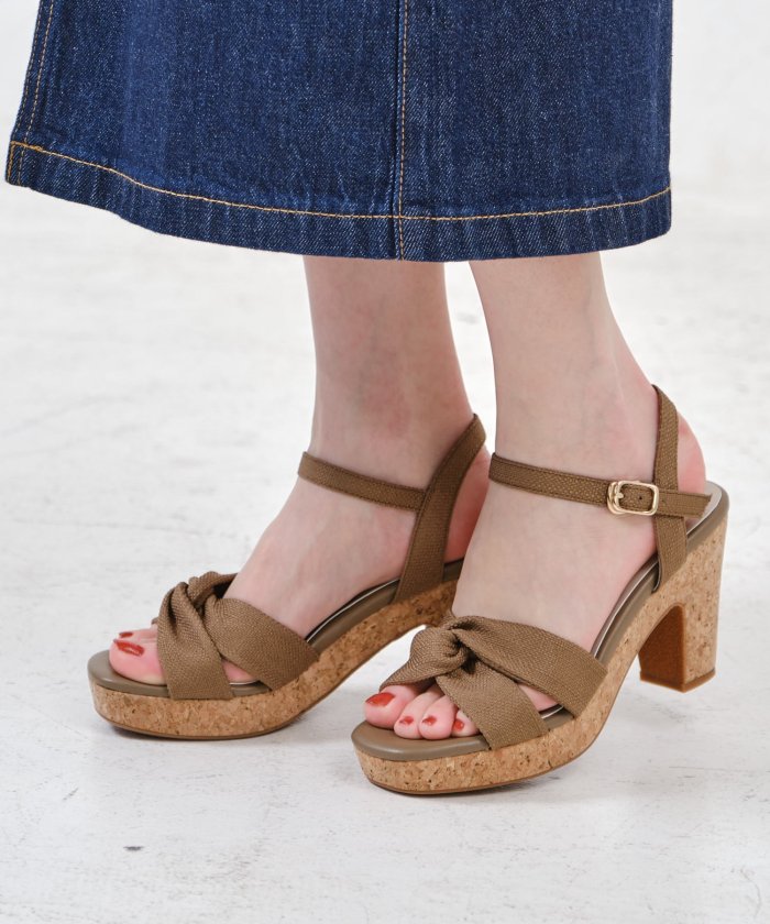 セール クロスデザインコルクヒールサンダル 21 ダブルエー オリエンタルトラフィック Wa Oriental Traffic Magaseek