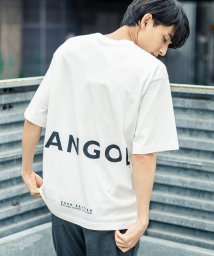 Rocky Monroe(ロッキーモンロー)/KANGOL カンゴール Tシャツ メンズ レディース USAコットン 米綿 半袖 プリント ロゴ ボックス スクエア カジュアル シンプル お揃い ペア プレ/ホワイト