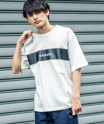 Rocky Monroe(ロッキーモンロー)/KANGOL カンゴール Tシャツ メンズ レディース USAコットン 米綿 半袖 プリント ロゴ ボックス スクエア カジュアル シンプル お揃い ペア プレ/ホワイト系1