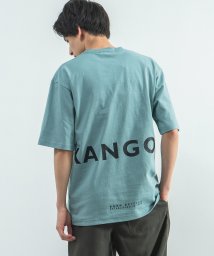 Rocky Monroe(ロッキーモンロー)/KANGOL カンゴール Tシャツ メンズ レディース USAコットン 米綿 半袖 プリント ロゴ ボックス スクエア カジュアル シンプル お揃い ペア プレ/ブルー