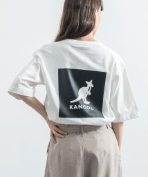 Rocky Monroe(ロッキーモンロー)/KANGOL カンゴール Tシャツ メンズ レディース USAコットン 米綿 半袖 プリント ロゴ ボックス スクエア カジュアル シンプル お揃い ペア プレ/ホワイト系2