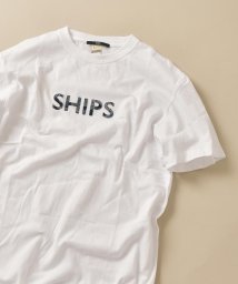 SHIPS MEN(シップス　メン)/SC: SHIPS ロゴ ペイズリー/フラワー/レオパード柄 Tシャツ/ホワイト