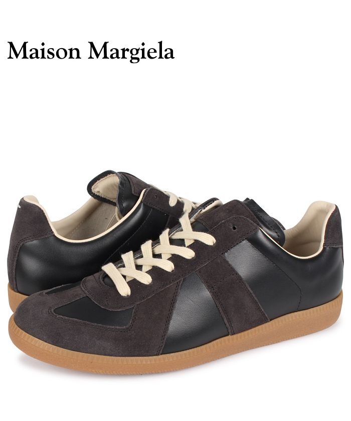 メゾンマルジェラ Maison Margiela レプリカ スニーカー メンズ Replica Low Top ブラック 黒 S57ws0236 メゾンマルジェラ Maisonmargiela Magaseek