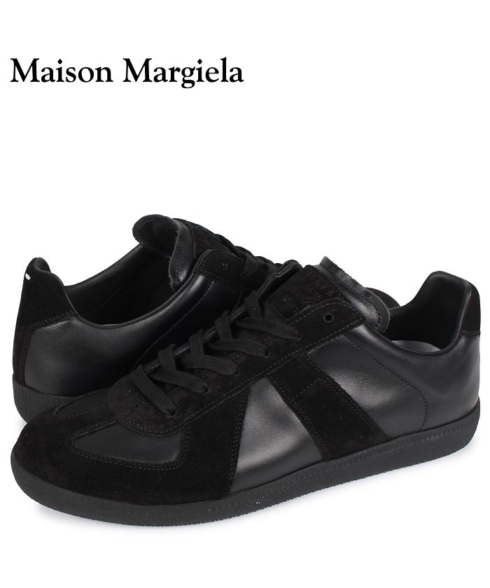 メゾンマルジェラ MAISON MARGIELA レプリカ スニーカー メンズ REPLICA LOW TOP ブラック 黒 S57WS0236