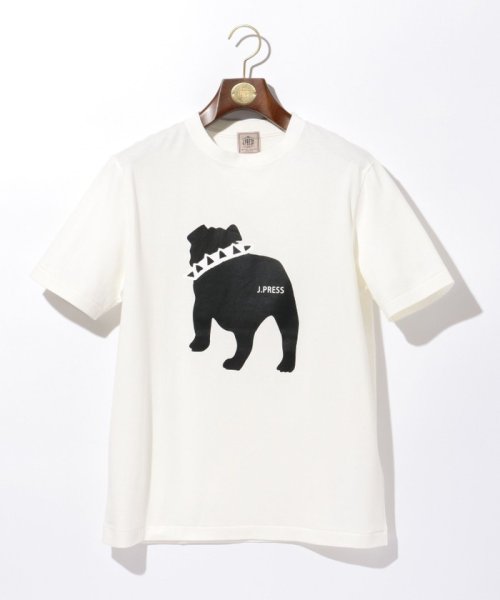 J.PRESS MENS(J．プレス　メンズ)/【WEB限定カラー&サイズ有】【UNISEX】バックブルドック Tシャツ/ホワイト系