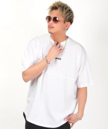 LUXSTYLE/発泡プリントBIGTシャツ/Tシャツ メンズ 半袖 ビッグシルエット バックプリント ロゴ/503160950