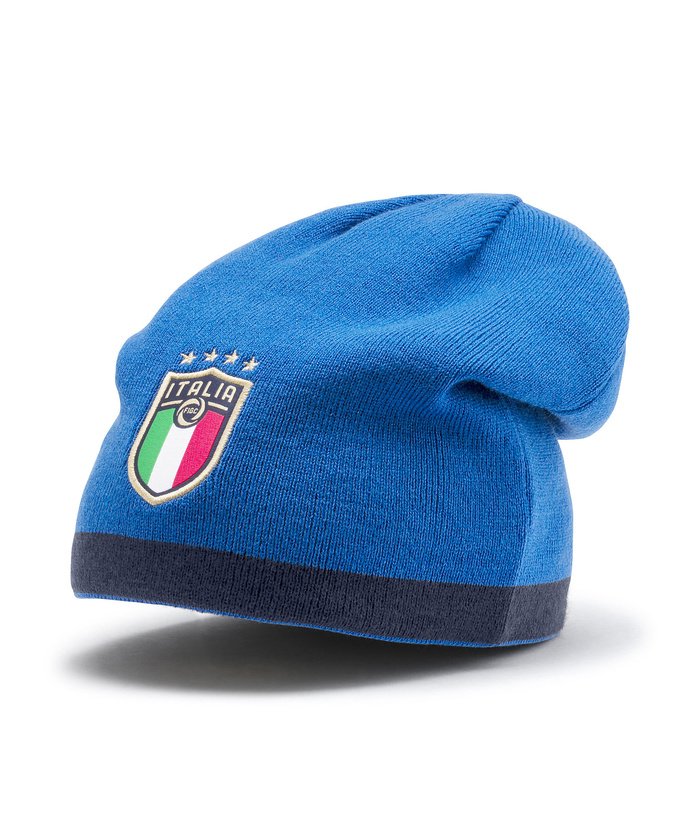 ＜マガシーク＞ プーマ FIGC イタリア リバーシブル ビーニー メンズ PEACOAT-TEAMPOWERBLUE OSFA PUMA】