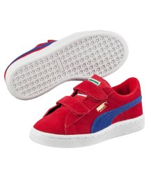 PUMA(プーマ)/キッズ スウェード 2ストラップ PS (17－21cm)/BARBADOSCHERRY-MAZARINEBLUE