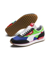 PUMA(プーマ)/フューチャー ライダー プレーオン スニーカー/PBLACK-FLGREEN-DAZZLINGB