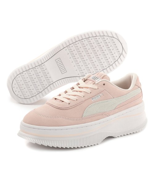 PUMA(PUMA)/プーマ デバ スウェード ウィメンズ スニーカー/ROSEWATER-PUMAWHITE