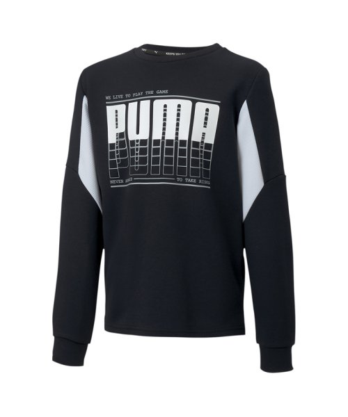 PUMA(プーマ)/キッズ アクティブ スポーツ クルースウェット 120－160cm/PUMABLACK