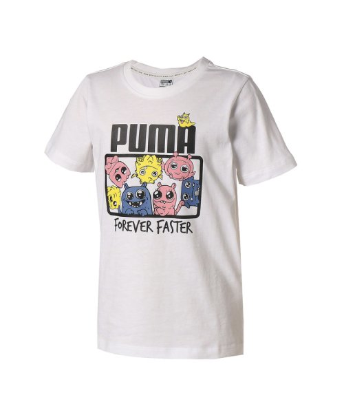 PUMA(プーマ)/キッズ モンスター Tシャツ 半袖 92－140cm/PUMAWHITE
