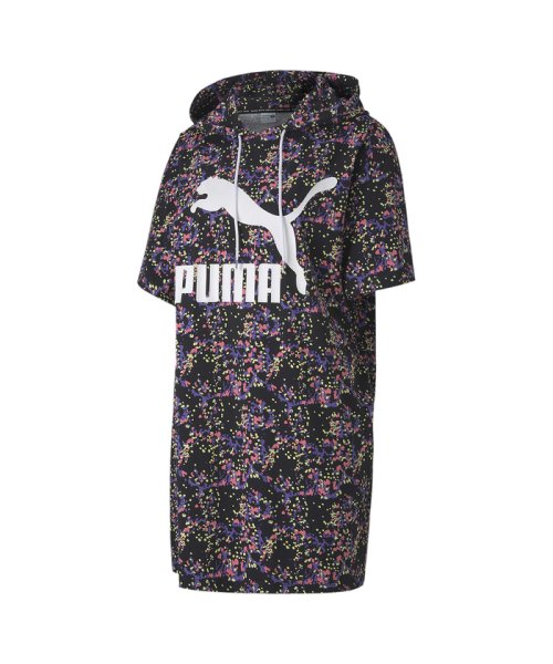 PUMA(PUMA)/AOP サマー フーデッド ドレス ウィメンズ/PUMABLACK