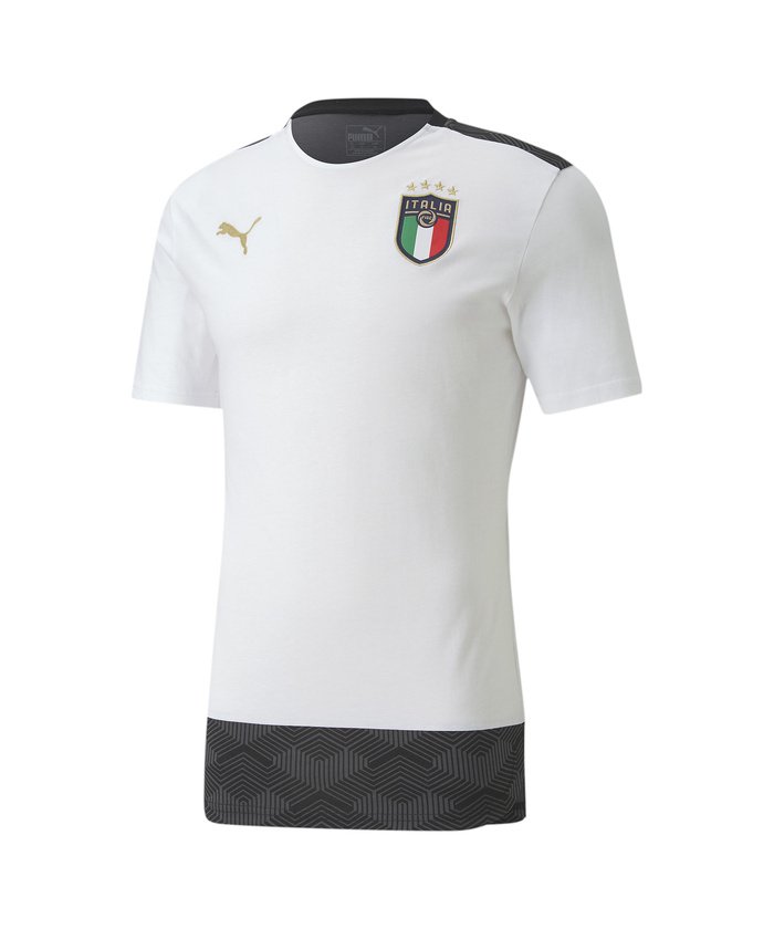 ＜マガシーク＞ プーマ FIGC イタリア カジュアル Tシャツ 半袖 メンズ PUMAWHITE-PUMATEAMGOLD L PUMA】