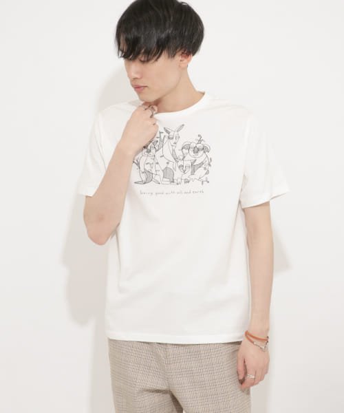 SENSE OF PLACE by URBAN RESEARCH(センスオブプレイス バイ アーバンリサーチ)/オーストラリアチャリティーTシャツ(5分袖)/WHITE