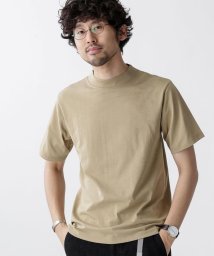 nano・universe(ナノ・ユニバース)/快適男　モックネックTシャツ(一部WEB限定カラー)/ベージュ