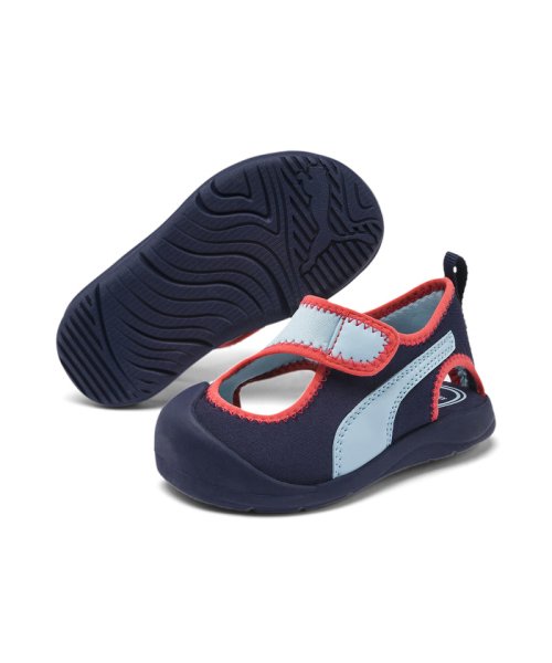 PUMA(PUMA)/ベビー プーマ アクアキャット サンダル 12－16.5cm/AQUAMARINE-PEACOAT-HOTCORAL