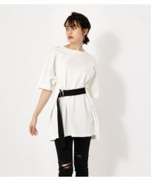 AZUL by moussy(アズールバイマウジー)/WAIST BELT BIG TEE/O/WHT1