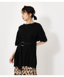 AZUL by moussy(アズールバイマウジー)/WAIST BELT BIG TEE/BLK