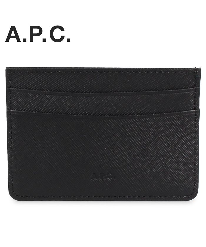 A.P.C. アーペーセー パスケース カードケース ID 定期入れ メンズ ANDRE CARD HOLDER ブラック 黒  PXBJQ－H63028 [1/