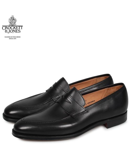 クロケット ジョーンズ Crockett Jones シドニー ローファー ペニーローファー シューズ メンズ Sydney Eワイズ ブラック 黒 クロケット ジョーンズ Crockett Jones Magaseek