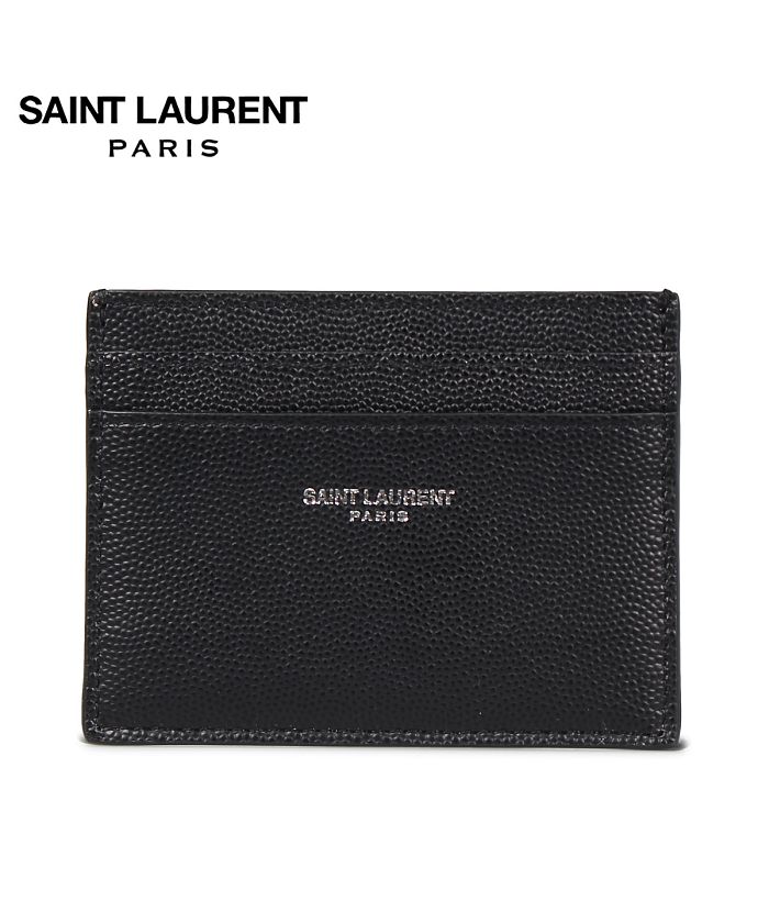 サンローラン パリ SAINT LAURENT PARIS パスケース カードケース ID 定期入れ メンズ 本革 YSL CREDIT CARD  CASE ブ