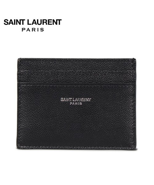 SAINT LAURENT PARIS(サンローラン パリ)/サンローラン パリ SAINT LAURENT PARIS パスケース カードケース ID 定期入れ メンズ 本革 YSL CREDIT CARD CASE ブ/ブラック