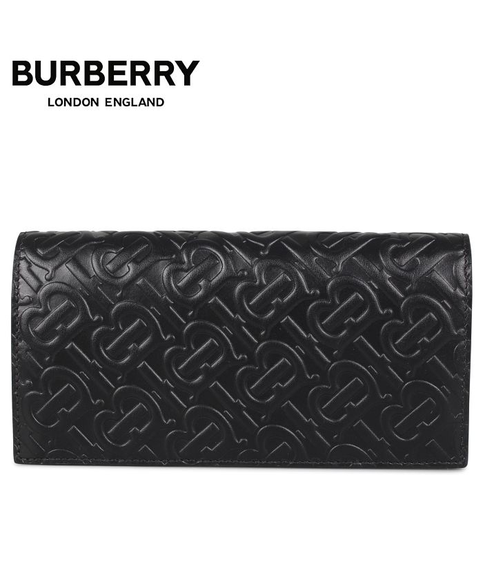 バーバリー BURBERRY 財布 長財布 二つ折り メンズ CONTINENTAL VERTICAL WALLET ブラック 黒 8017650
