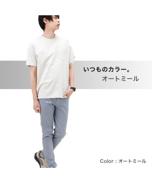 MAC HOUSE(men)(マックハウス（メンズ）)/Dickies ディッキーズ ポケット付きワンポイントTシャツ 0274－4724/オートミール