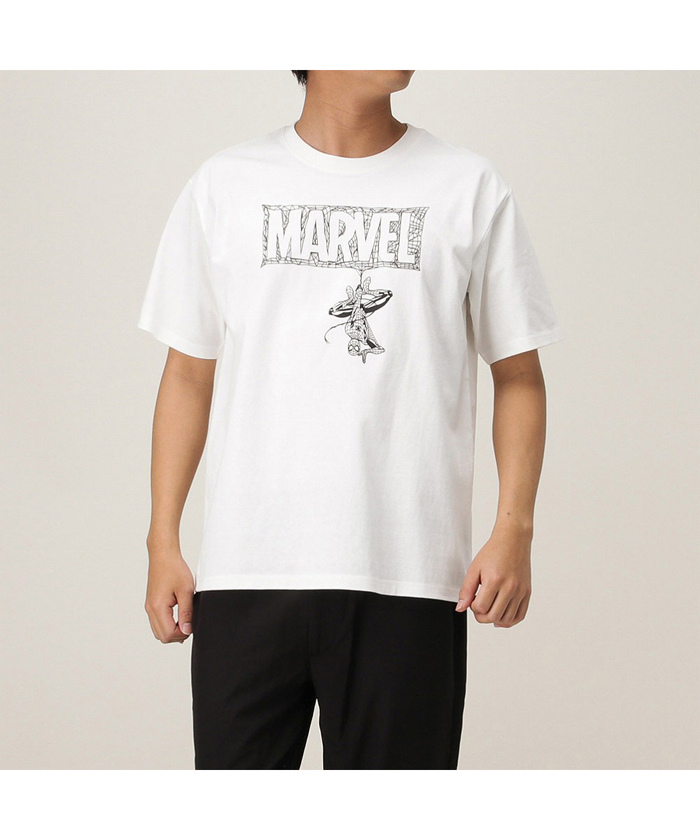 MARVEL マーベル スパイダーマン/ロゴTシャツ 032092MH