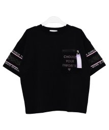 RiCO SUCRE(リコ シュクレ)/メッシュポケットビッグTシャツ/ブラック