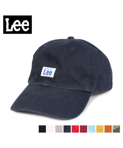 Lee(Lee)/Lee リー キャップ 帽子 ローキャップ メンズ レディース GS TWILL LOW CAP ブラック ホワイト グレー ネイビー レッド ダークレッド ブ/ネイビー