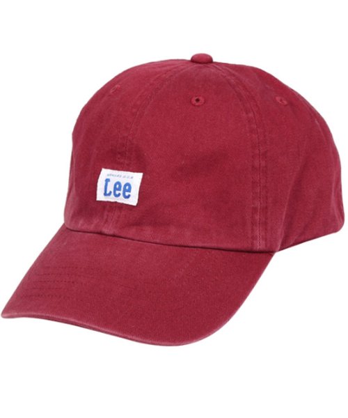 Lee(Lee)/Lee リー キャップ 帽子 ローキャップ メンズ レディース GS TWILL LOW CAP ブラック ホワイト グレー ネイビー レッド ダークレッド ブ/レッド系1
