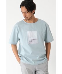 ikka(イッカ)/フォトプリントTシャツ/ブルー