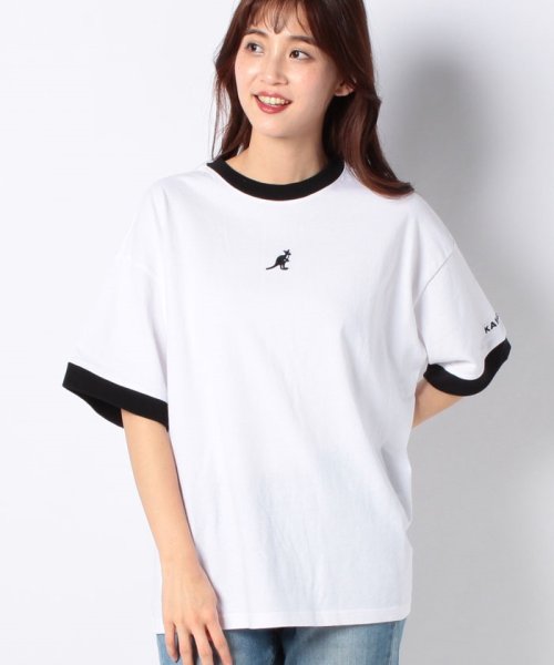 セール Kangol リンガーtシャツ ジーンズメイト レディース Jnsjnl Magaseek