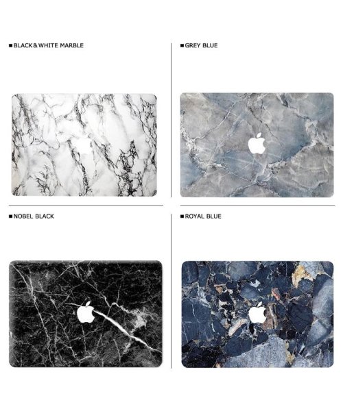 ARTSN(アーツン)/ARTSN アーツン MacBook 12 シール ケース マックブック カバー 保護フィルム マーブル VINYL SERIES'/ブラック