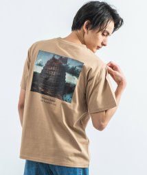 Rocky Monroe(ロッキーモンロー)/Tシャツ 半袖 メンズ レディース 絵画 プリント シンプル カジュアル ストリート ダヴィンチ ひまわり バベル ゴッホ フェルメール 真珠の耳飾りの少女 綿/ベージュ系2