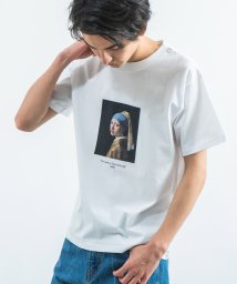 Rocky Monroe(ロッキーモンロー)/Tシャツ 半袖 メンズ レディース 絵画 プリント シンプル カジュアル ストリート ダヴィンチ ひまわり バベル ゴッホ フェルメール 真珠の耳飾りの少女 綿/ホワイト系4