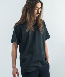 Rocky Monroe(ロッキーモンロー)/Tシャツ メンズ レディース 半袖 無地 白 黒 ゆったり 丸首 クルーネック カジュアル 春夏 カップル ペア お揃い FRUIT OF THE LOOM フ/ブラック