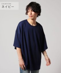 THE CASUAL(ザ　カジュアル)/(ネバー) NEVER TRスムースビッグTシャツ/ネイビー