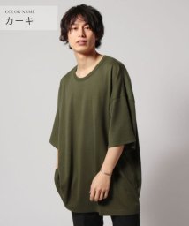 THE CASUAL(ザ　カジュアル)/(ネバー) NEVER TRスムースビッグTシャツ/カーキ