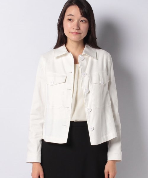 セール ショート丈ボックス型ステンカラージャケット ベネトン レディース Benetton Women Magaseek
