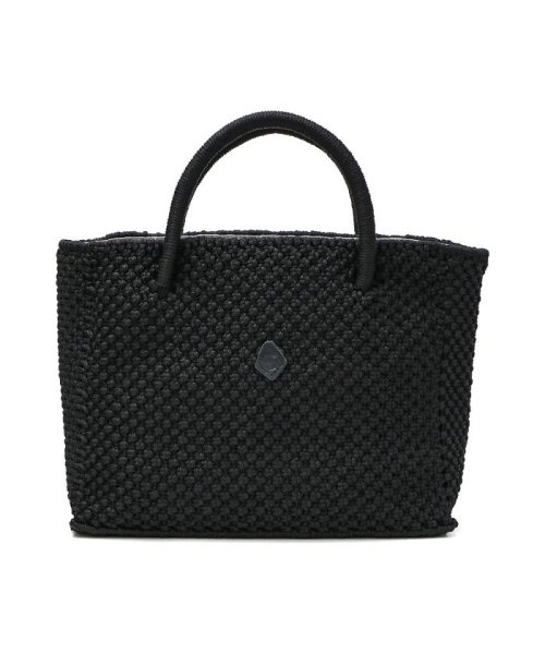 CLEDRAN(クレドラン)/クレドラン かごバッグ CLEDRAN バッグ HAND KNITTING SQUARE TOTE トートバッグ 横型 B5 スクエア CL－3146/ブラック